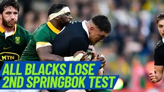 ALL BLACKS LOSE 2ND TEST TO SPRINGBOKS I A Polynesian Reaction I The Counter Ruck [upl. by Pheni]