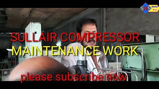 Sullair compressor maintenance work [upl. by Charmain]