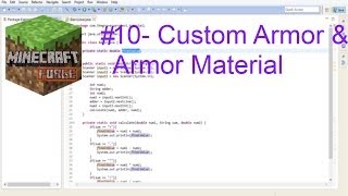 Minecraft forge modding 17X  Custom Armor amp Armor Material [upl. by Enelrihs]