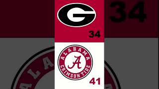 Georgia vs Alabama Reaction collegefootball alabamafootball georgiafootball [upl. by Esiuol150]