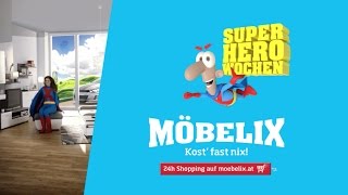 Möbelix TVSpot  Wohnzimmer für Superheroes  lange Version [upl. by Lakym29]