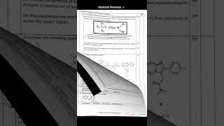 Medicinal Chemistry 1 4th Semester question paper 2021  2nd year B pharmacy Mumbai University [upl. by Fernandez]