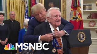 Ed Meese An Unlikely Recipient Of Honor Except By Trump  Rachel Maddow  MSNBC [upl. by Tingey]