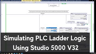 Simulating Ladder Logic in Studio 5000 With FactoryTalk View Studio  Batching PLC Day42 [upl. by Kelwen]