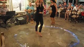 Zorbas restaurant Lassi Kefalonia Best Zorba dance lassi Greek night syrtaki dance [upl. by Nazay]