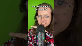 POV Die Streberin verpetzt dich shorts asmrshorts asmr [upl. by Leimaj]