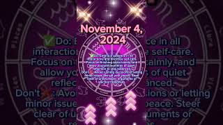 ♈Important tips for November 4 2024 for all zodiac signs ♌General amp Daily Horoscope ♎ astrology [upl. by Constancia]