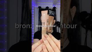 Bronzer vs Contour ‼️  shorts makeup christian [upl. by Nereil70]