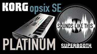 Korg Opsix SE Platinum  Riding the Presets with Aftertouch at Superbooth 2024 [upl. by Adyeren]