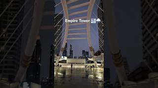 Empire Tower 🌁 🌧empire tower sathorn travel skyrim skywalk bts thailand rain [upl. by Ammann]