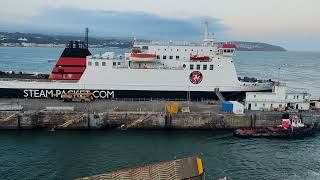 Sailing on Isle of Man Steam Packet Co Manxman HeyshamDouglas 24102024 [upl. by Namar]