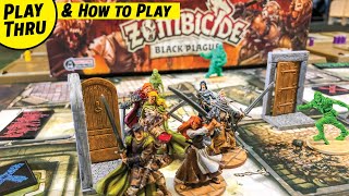 ZOMBICIDE BLACK PLAGUE Solo Playthrough [upl. by Cioffred]