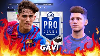 FIFA 22 Gavi Pro Clubs Creation [upl. by Eniawd]