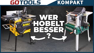 Das Duell der Dickenhobel  Metabo VS DeWalt  Der Vergleichstest [upl. by Novahc]