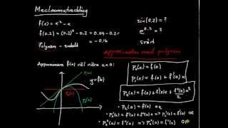 Maclaurinutveckling del 1  introduktion definition av Maclaurinpolynom [upl. by Adnamahs]