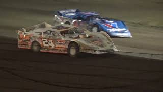 2019 Farmer City WOO Late Models Illini 75 lap feature highlights April 6 2019 [upl. by Dazhehs]