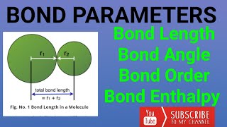 Bond Parameters Bond Length Bond order Bond Angle and Bond Enthalpy [upl. by Ennove]