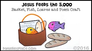 Jesus Feeds the 5000 Bible Craft  View it and Do it Craft 4 [upl. by Afinom]