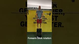 Forearm stick rotation [upl. by Kitchen]