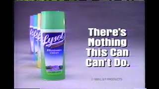 Lysol disinfecting spray commercial 1993 [upl. by Mirak]