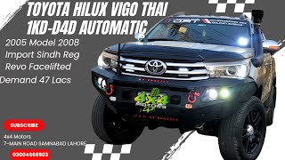 Toyota Hilux Vigo Thai 2005 Model 2008 Thai 1KDD4D Automatic Revo Facelifted 03004666903 [upl. by Etnoved606]