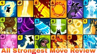 All Strongest Move Review part  1  Dynamons world [upl. by Nawram]