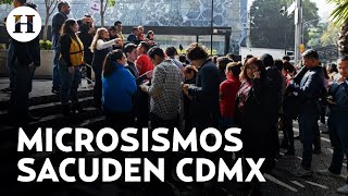 ¡Un 14 de febrero muy movido CDMX ha registrado 12 microsismos por la falla PlaterosMixcoac [upl. by Shepp]