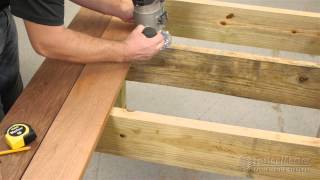 FastenMaster Tiger Claw TCG  How to Groove a Deck Board [upl. by Netsreik]