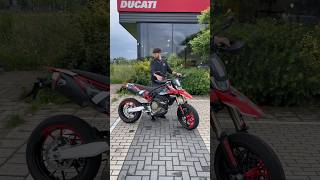 Ducati Hypermotard 698 Mono RVE with full Termignoni race exhaust [upl. by Nywnorb]