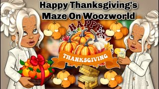 Woozworld Thanksgivings Maze By Sowilo On Woozworld [upl. by Htebazila]