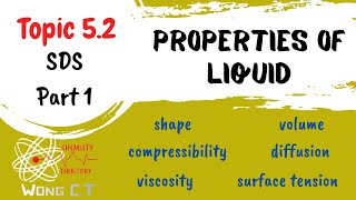 Properties of Liquid  SDS SK015 Topic 52 Part 1 [upl. by Winifred10]