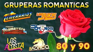 GRUPERAS VIEJITAS MIX 80S 90S ROMANTICAS  LOS TEMERARIOS BUKIS CAMINANTES YONICS ACOSTA Y MAS [upl. by Nana206]