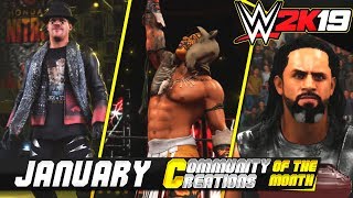 WWE 2K19 – Top Commuity Creations of January 2019 [upl. by Jeffry]