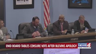 Enid board tables censure vote after Blevins apology [upl. by Doty]