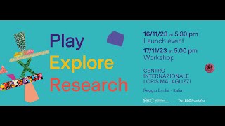 PER  Play Explore Research  Launch Conference Nov 16th 2023 in Reggio Emilia [upl. by Patrizius]