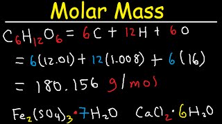 Molar Mass and Formula Weight [upl. by Sumedocin933]