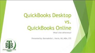 QuickBooks Desktop vs QuickBooks Online [upl. by Akelam]