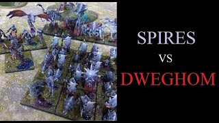 Conquest TLOAK Battle Report  Spires vs Dweghom [upl. by Akcirre]