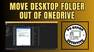 How to Move the Desktop Folder Out of OneDrive on Windows 10 [upl. by Cresa]