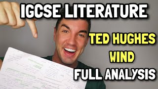 IGCSE LITERATURE  Ted Hughes  Wind FULL ANALYSIS [upl. by Aeslahc]