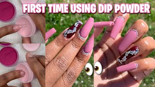 Trying Modelones Dip Powder Kit  How To Use Dip Powder  Tutorial For Beginners [upl. by Ellora613]