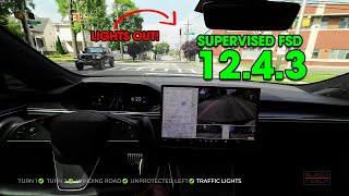 Driving With Teslas FSD 1243  Quick First Impressions [upl. by Onek]