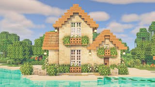 Minecraft  How to Build a Beach House  Mizunos 16 Craft [upl. by Cohlier]