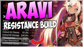 DUMBEST BUILD for ARAVI RESISTANCE BUILD  Epic Seven [upl. by Prochora]