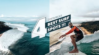 SURFING COSTA RICA 4 BEST SURF SPOTS  Santa Teresa  Nosara  Dominical  Pavones  Ep26 [upl. by Neslund]