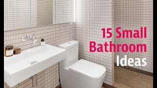 15 Small Bathroom Ideas [upl. by Llenrev]