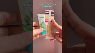 Ph level test Himalaya neem face wash ✨🦋 love skincare beautiful shorts youtubeshorts 2024 [upl. by Particia]