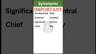 Synonyms 49 Important [upl. by Faxan]