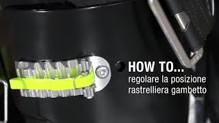 HOW TO … Regolare la posizione rastrelliera gambetto MAESTRALE RS [upl. by Ardussi]