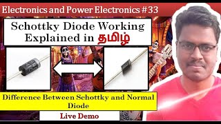 33 Electronics  What is Schottky Diode  Difference Between Schottky and PN Junction Diode Tamil [upl. by Perkin]